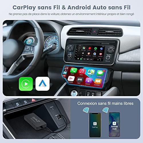 CarlinKit Android Auto sans Fil et CarPlay sans Fil Adaptateur,Convient  pour la Mise à Niveau de l'autoradio du système Android de  Rechange(Remarque : l'autoradio d'origine n'est Pas Pris en Charge) :  Amazon.fr: